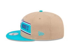 Charlotte Hornets New Era 2024 NBA Draft 9FIFTY Snapback Hat – Tan/Teal -SportsCloset Clothing 60507212 60507176 9FIFTY NBA24DRAFT950 LSIDE