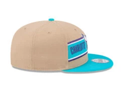 Charlotte Hornets New Era 2024 NBA Draft 9FIFTY Snapback Hat – Tan/Teal -SportsCloset Clothing 60507212 60507176 9FIFTY NBA24DRAFT950 RSIDE