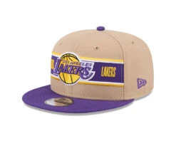 Youth Los Angeles Lakers New Era 2024 NBA Draft 9FIFTY Snapback Hat – Tan/Purple