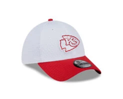 Kansas City Chiefs New Era 2024 Official NFL Training Camp 39THIRTY Flex Hat – White/Red -SportsCloset Clothing 60507536 60508091 39THIRTY NFL24TRN3930 3QR