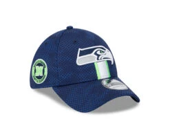 Seattle Seahawks New Era 2024 NFL Sideline 39THIRTY Flex Hat – Navy