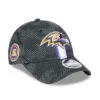 Youth Baltimore Ravens New Era 2024 NFL Sideline 9FORTY Stretch-Snap Adjustable Hat – Black