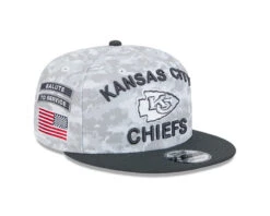 Kansas City Chiefs New Era 2024 Salute To Service 9FIFTY Snapback Hat – Camo