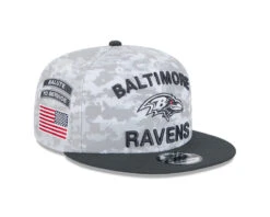 Baltimore Ravens New Era 2024 Salute To Service 9FIFTY Snapback Hat – Camo
