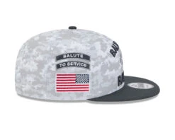 Baltimore Ravens New Era 2024 Salute To Service 9FIFTY Snapback Hat – Camo -SportsCloset Clothing 60583032 9FIFTY NFL24STS950 BALRAV STC RSIDE