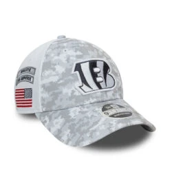 Cincinnati Bengals New Era 2024 Salute To Service 9FORTY Stretch-Snap Adjustable Hat – Camo
