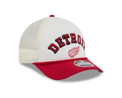 Detroit Red Wings New Era Chrome 9FORTY A-Frame Trucker Adjustable Hat – White/Red -SportsCloset Clothing 60604878 9FORTYMCAF 9FORTYMCAFCHROME22957 DETRED OTC 3QR