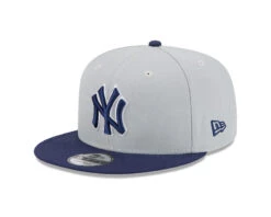 New York Yankees New Era Two-Tone Color Pack 9FIFTY Snapback Hat – Grey/Navy
