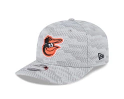 Baltimore Orioles New Era 2025 Clubhouse 9SEVENTY Stretch-Snap Adjustable Hat – Grey