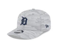 Detroit Tigers New Era 2025 Clubhouse 9SEVENTY Stretch-Snap Adjustable Hat – Grey