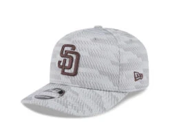 San Diego Padres New Era 2025 Clubhouse 9SEVENTY Stretch-Snap Adjustable Hat – Grey