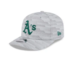 Oakland Athletics New Era 2025 Clubhouse 9SEVENTY Stretch-Snap Adjustable Hat – Grey
