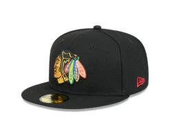 Fanatics Chicago Blackhawks New Era Team Basic 59FIFTY Fitted Hat – Black