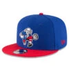 New Era Philadelphia 76ers Blue/Red – 9FIFTY Adjustable Snapback Hat