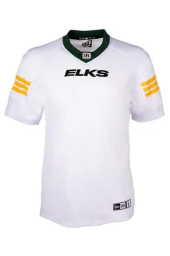 Men’sEdmonton Elks New Era Replica Away Jersey – White