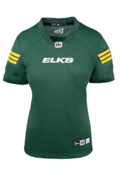 Women’sEdmonton Elks New Era Replica Home Jersey – Green
