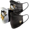 Adult Pittsburgh Penguins 3 Pack Face Cover