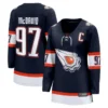 Women’s Edmonton Oilers Connor McDavid Fanatics Breakaway Reverse Retro Jersey – Navy