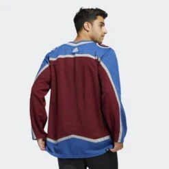 Men’s NHL Colorado Avalanche Adidas Primegreen Home Burgundy – Authentic Pro Jersey -SportsCloset Clothing Avalanche Home Authentic Jersey Red GT5589 23 hover model