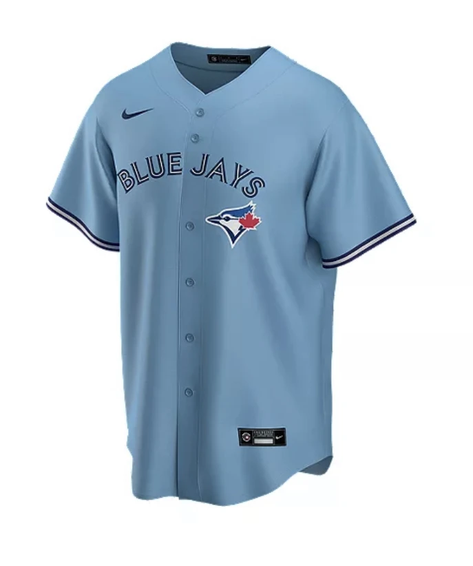 Men’sToronto Blue Jays Vladimir Guerrero Jr. Nike Powder Blue Alternate Replica Team Player Jersey 2 Men’sToronto Blue Jays Vladimir Guerrero Jr. Nike Powder Blue Alternate Replica Team Player Jersey - Image 2