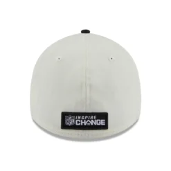 Las Vegas Raiders New Era 2022 Social Justice Inspire Change 39THIRTY 2-Tone Flex Hat – Cream/Black -SportsCloset Clothing BILLMH1029D 2