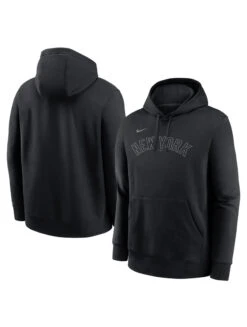 Men’sNew York Yankees Nike Blackout Tonal Pullover Hoodie – Black