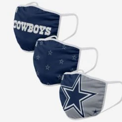 AdultDallas Cowboys 3 Pack Face Cover