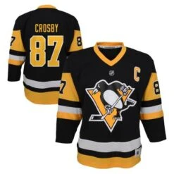 Outerstuff YouthPittsburgh Penguins Sidney Crosby HomeReplica Jersey -SportsCloset Clothing CROSBY HOME DUAL