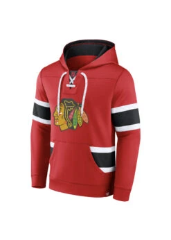 Men’sChicago Blackhawks Fanatics Iconic Powerplay Warrior Pullover Hoodie – Red