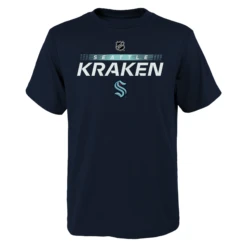 YouthSeattle Kraken Fanatics Authentic Pro Prime Locker Room T-Shirt – Navy