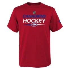 Outerstuff YouthMontreal Canadiens Authentic Pro Wordmark T-Shirt – Red
