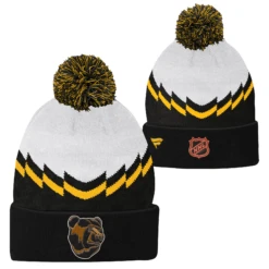 YouthBoston Bruins Fanatics Reverse Retro Cuffed Knit Beanie With Pom -SportsCloset Clothing F5BOFF4P 000 BRU BRUINS ST