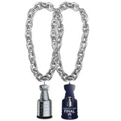 Edmonton Oilers 2024 Stanley Cup Final Silver Fan Chain Necklace
