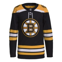 Men’s NHL Boston Bruins Adidas Primegreen Home Black – Authentic Pro Jersey