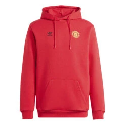 Men’s Manchester United Adidas Originals Essentials Hoodie – Red