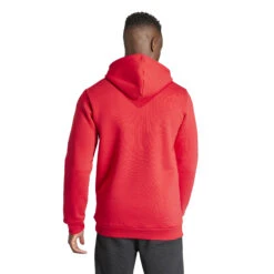 Men’s Manchester United Adidas Originals Essentials Hoodie – Red -SportsCloset Clothing IK8706 5 APPAREL On Model Back View white
