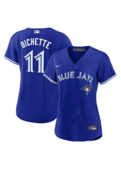 Women’sToronto Blue Jays Bo Bichette Nike Royal Blue Alternate Replica Team Jersey -SportsCloset Clothing IMG 0210
