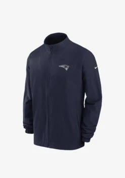 Men’s NFL New England Patriots Nike 2023 Sideline Woven Jacket – Navy