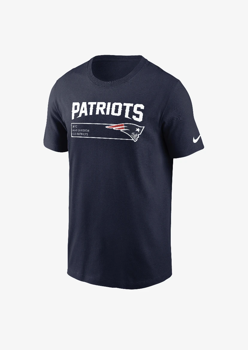Men’s NFL New England Patriots Nike 2023 Sideline Essential T-Shirt – Navy 2 Men’s NFL New England Patriots Nike 2023 Sideline Essential T-Shirt – Navy - Image 2