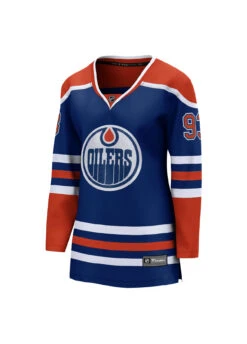 Women’sEdmonton Oilers Ryan Nugent-Hopkins Fanatics Breakaway Royal Blue Home Jersey With ON ICE Cresting -SportsCloset Clothing IMG 1836