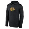 Men’sChicago Blackhawks Fanatics Authentic Pro Lightweight Locker Room Pullover Hoodie – Black