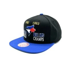 Toronto Blue Jays Mitchell & Ness Champ Is Here Snapback Hat – Black/Royal