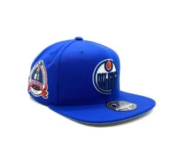 Edmonton Oilers Mitchell & Ness 1990 Stanley Cup Finals Fitted Hat – Royal