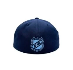 Edmonton Oilers Mitchell & Ness Ice Blue Fitted Hat – Navy -SportsCloset Clothing IMG 4012