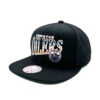 Edmonton Oilers Mitchell & Ness Line Work Snapback Hat – Black