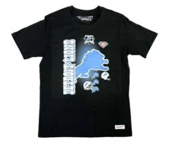 Fanatics Men’s Detroit Lions Mitchell & Ness All Dressed T-Shirt – Black