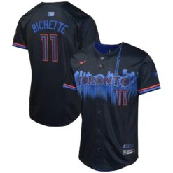 NEW ERA Youth Bo Bichette Toronto Blue Jays Nike 2024 City Connect Limited Player Jersey – Navy