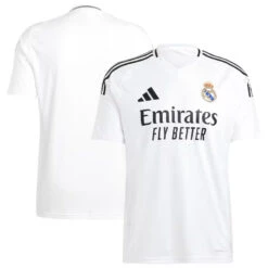 Men’s Real Madrid Adidas 24/25 Home Replica Jersey – White