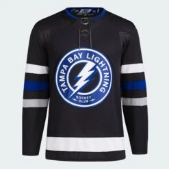 Men’s NHL Tampa Bay Lightning Adidas Primegreen Alternate Black – Authentic Pro Jersey
