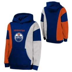 Outerstuff Youth Edmonton Oilers Ace In The Hole Fleece Pullover Hoodie
